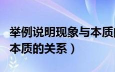 举例说明现象与本质的关系（举例说明现象与本质的关系）