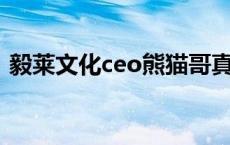 毅莱文化ceo熊猫哥真名（毅莱文化是什么）