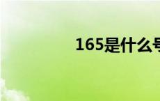 165是什么号段属于哪里