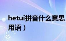 hetui拼音什么意思（hetui是什么意思网络用语）