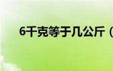 6千克等于几公斤（6千克等于几公斤）