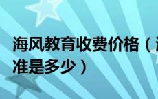 海风教育收费价格（海风教育一对一的收费标准是多少）