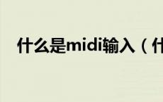 什么是midi输入（什么是midi输入设备）