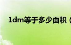 1dm等于多少面积（1dm³等于多少m³）