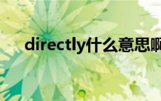 directly什么意思啊（directly的用法）