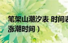 笔架山潮汐表 时间表（笔架山潮汐表怎么看涨潮时间）