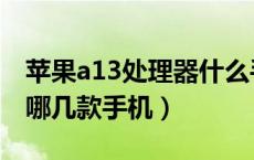 苹果a13处理器什么手机（苹果a13处理器是哪几款手机）