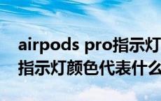 airpods pro指示灯代表什么（airpodspro指示灯颜色代表什么意思）