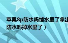 苹果8p防水吗掉水里了拿出来正常能正常使用吗（苹果8p防水吗掉水里了）