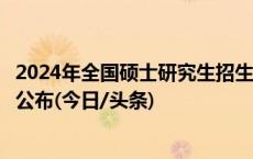 2024年全国硕士研究生招生考试《教育综合考试大纲》正式公布(今日/头条)