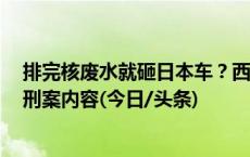 排完核废水就砸日本车？西安公安辟谣：网传图片系2年前刑案内容(今日/头条)