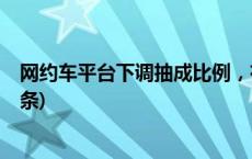 网约车平台下调抽成比例，有司机称收入不升反降(今日/头条)