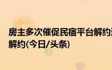 房主多次催促民宿平台解约退款无果，路客美宿：沟通后将解约(今日/头条)