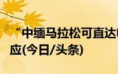 “中缅马拉松可直达电诈园区”？官方再次回应(今日/头条)