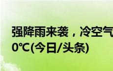 强降雨来袭，冷空气马上到！有地方降温超10℃(今日/头条)