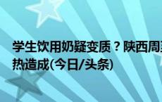 学生饮用奶疑变质？陕西周至通报：初判系保存不当反复加热造成(今日/头条)