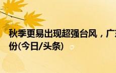 秋季更易出现超强台风，广东、海南是最多秋台风登陆的省份(今日/头条)