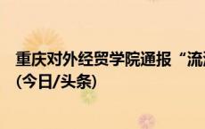 重庆对外经贸学院通报“流浪狗被驱赶处置致死”处理结果(今日/头条)