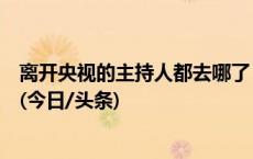 离开央视的主持人都去哪了？网友：主持的尽头是直播带货(今日/头条)