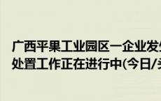 广西平果工业园区一企业发生爆炸事故致2死4伤4失联 救援处置工作正在进行中(今日/头条)