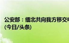 公安部：缅北共向我方移交电信网络诈骗犯罪嫌疑人3.1万名(今日/头条)