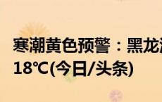 寒潮黄色预警：黑龙江辽宁等地局地降温超过18℃(今日/头条)