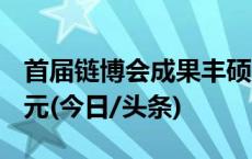 首届链博会成果丰硕 签约涉及金额超1500亿元(今日/头条)