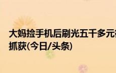 大妈捡手机后刷光五千多元微信零钱买衣服，涉嫌盗窃罪被抓获(今日/头条)