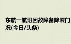 东航一航班因故障备降厦门，多位乘客网上发文回忆机上情况(今日/头条)