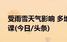 受雨雪天气影响 多地中小学、幼儿园临时停课(今日/头条)