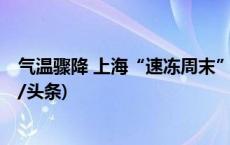 气温骤降 上海“速冻周末”迎初雪 外滩游客数量减少(今日/头条)