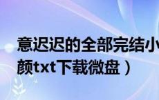 意迟迟的全部完结小说txt下载微盘（噬天狂颜txt下载微盘）