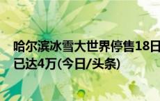 哈尔滨冰雪大世界停售18日门票：开园不到3小时预约人数已达4万(今日/头条)