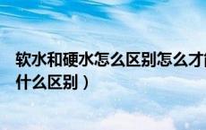 软水和硬水怎么区别怎么才能对身体更健康（软水和硬水有什么区别）