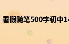 暑假随笔500字初中14篇（暑假随笔500字）