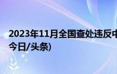 2023年11月全国查处违反中央八项规定精神问题11860起(今日/头条)