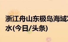 浙江舟山东极岛海域发生翻船事故，有人员落水(今日/头条)