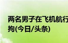 两名男子在飞机航行途中吸烟 被三亚警方行拘(今日/头条)