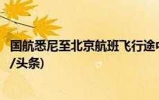 国航悉尼至北京航班飞行途中出现故障返航，国航致歉(今日/头条)