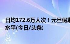 日均172.6万人次！元旦假期出入境人数恢复至2019年同期水平(今日/头条)