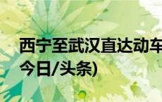 西宁至武汉直达动车将于1月11日首次开行(今日/头条)