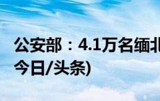 公安部：4.1万名缅北电诈嫌疑人已移交我方(今日/头条)