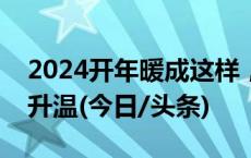 2024开年暖成这样，一周三股冷空气挡不住升温(今日/头条)