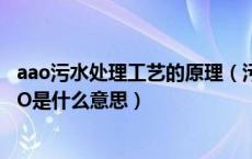 aao污水处理工艺的原理（污水处理采用AA o法 其中的AA O是什么意思）