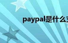 paypal是什么支付（pay pal）