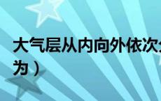 大气层从内向外依次分为（大气层从内向外分为）