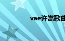 vae许嵩歌曲（vae许嵩）