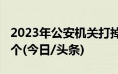 2023年公安机关打掉涉黑恶犯罪组织1900余个(今日/头条)