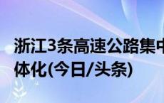 浙江3条高速公路集中通车 助力长三角区域一体化(今日/头条)