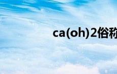 ca(oh)2俗称（ca(oh)2）